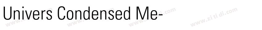 Univers Condensed Me字体转换